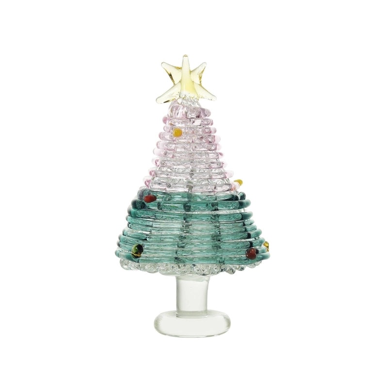 Minimalist Christmas Tree Crystal Ornament | Holiday Decor Ornaments