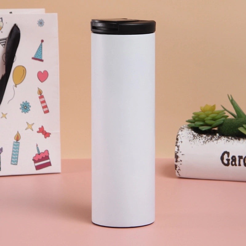 Stainless Steel Insulated Thermos Mug - Casual Solid Color Design | Drinkware & Tumblers