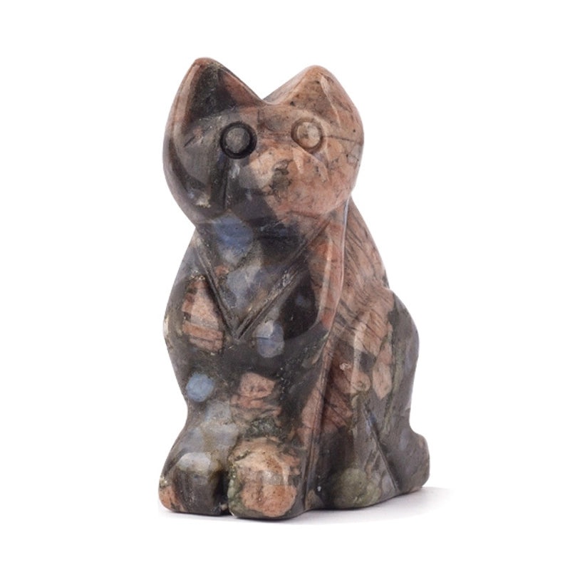 Minimalist Cat Gem Pendant Charming Artificial Jewelry|Fashion Accessories