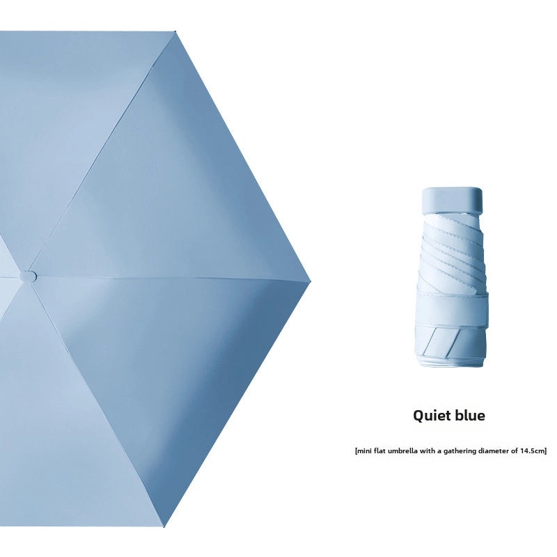 Ultra Light 60% UV Protection Folding Sun Umbrella for Women | Portable Pocket Sunshade with Custom Logo | Promotional Item | Fashion Accessories