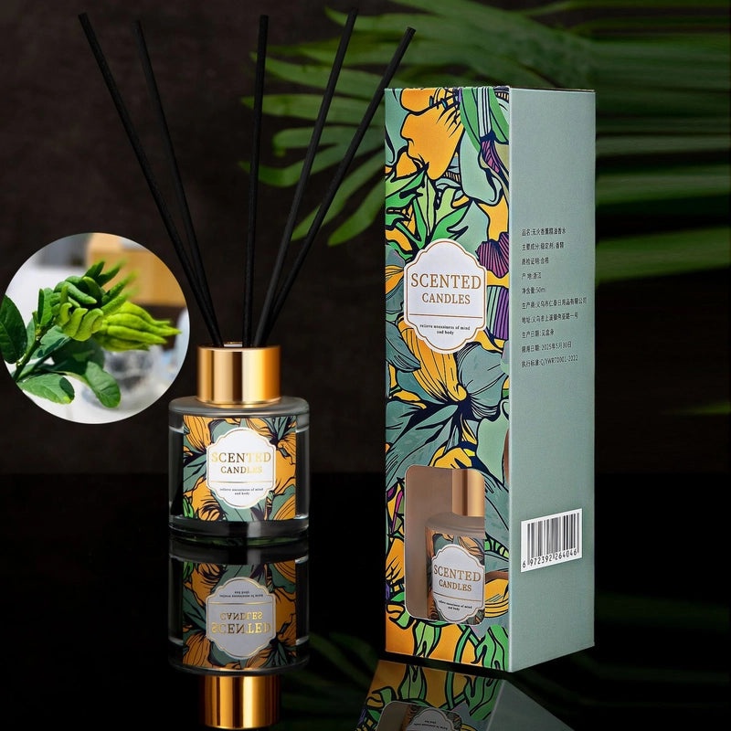 Minimalist Liquid Letter Rattan Home Scent Diffuser|Home Fragrance