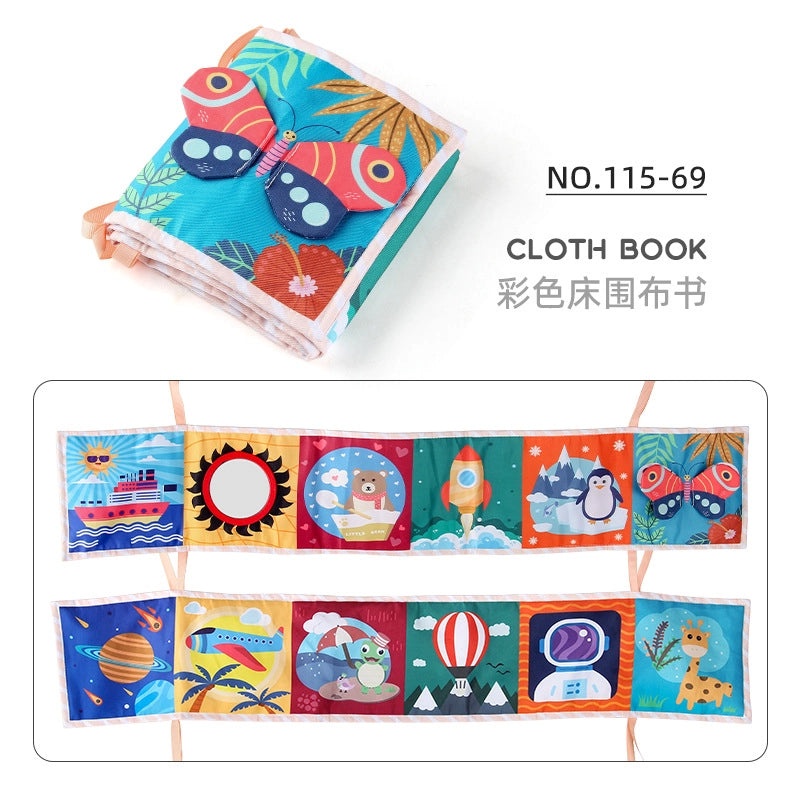 Soft Baby Fabric Book with Cartoon Designs|Baby Toys & Learning Books