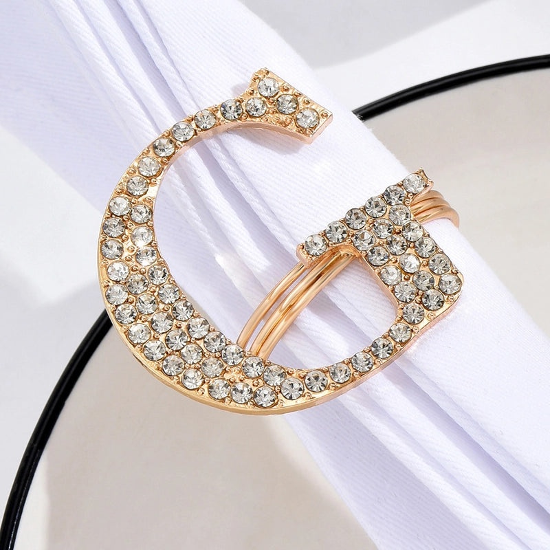 Stylish Metal Letter Napkin Holder Single Piece|Dining Table Accessories