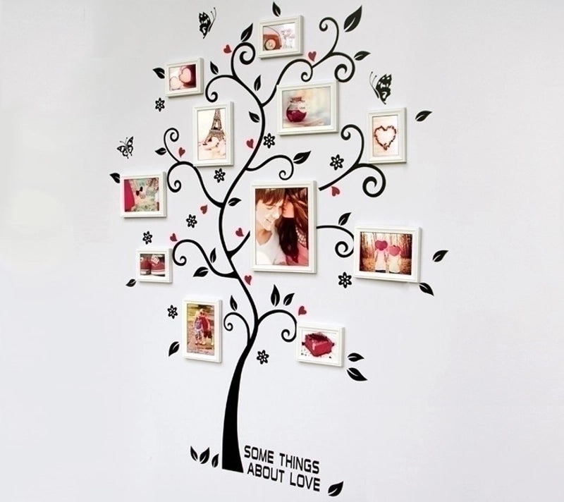 Five Generations Tree Photo Frame Wall Stickers for Bedroom Living Room Wedding Room Decor | Home Decor & Wall Art