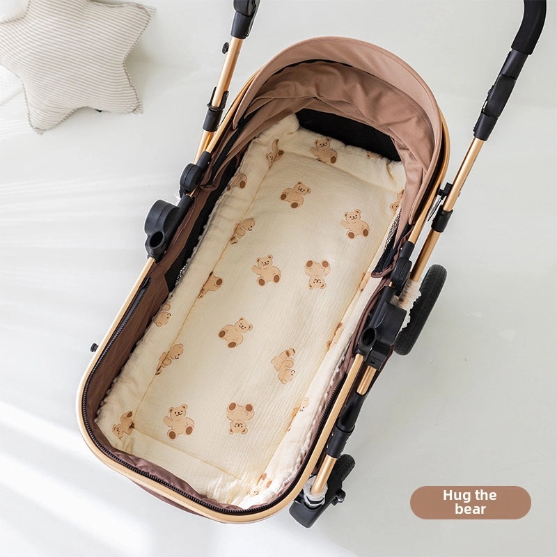 Universal Baby Stroller Cushion Thickened Cotton Double-Sided Machine Washable Soft Padding|Baby Stroller Accessories