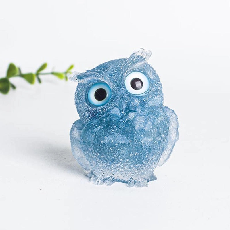 Minimalist Owl Gemstone Agate Decor Crystal Figurines for Home|Home Decor Ornaments