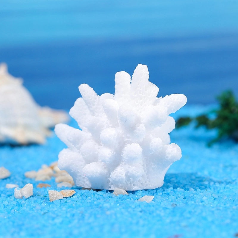 Adorable Marine-Themed Cartoon Coral Resin Figurines for Home Decor|Home Decor & Ornaments