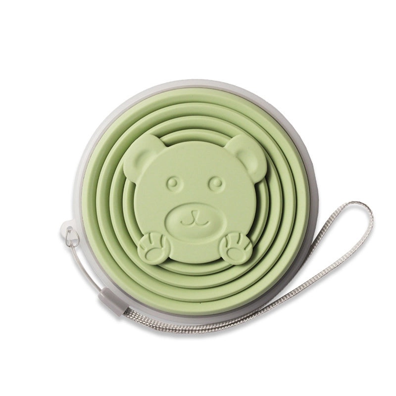 Adorable Bear-Shaped Silicone Water Bottle 1PC | Drinkware & Hydration