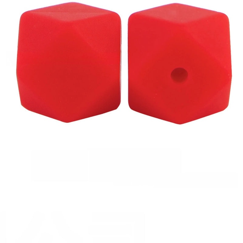 17mm Silicone Octagonal Beads for Pacifier Chains DIY Accessories | Baby & Mom Essentials