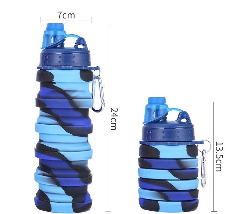 Camouflage Pattern Silicone Water Bottles | Drinkware & Hydration Accessories