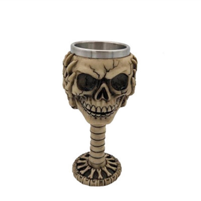Halloween Retro Skull Stainless Steel Resin Water Bottle | Drinkware & Bottles