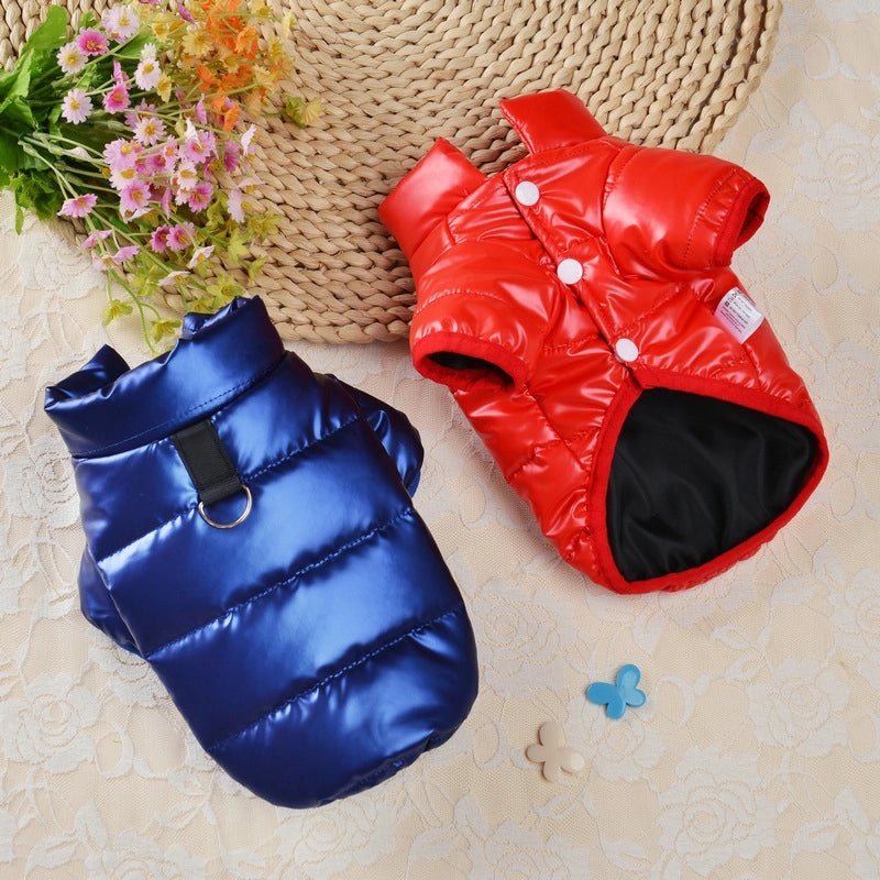 Warm Cotton-Padded Autumn Winter Dog Jacket Small Pet Clothes Disposable Cotton Coat|Pet Apparel