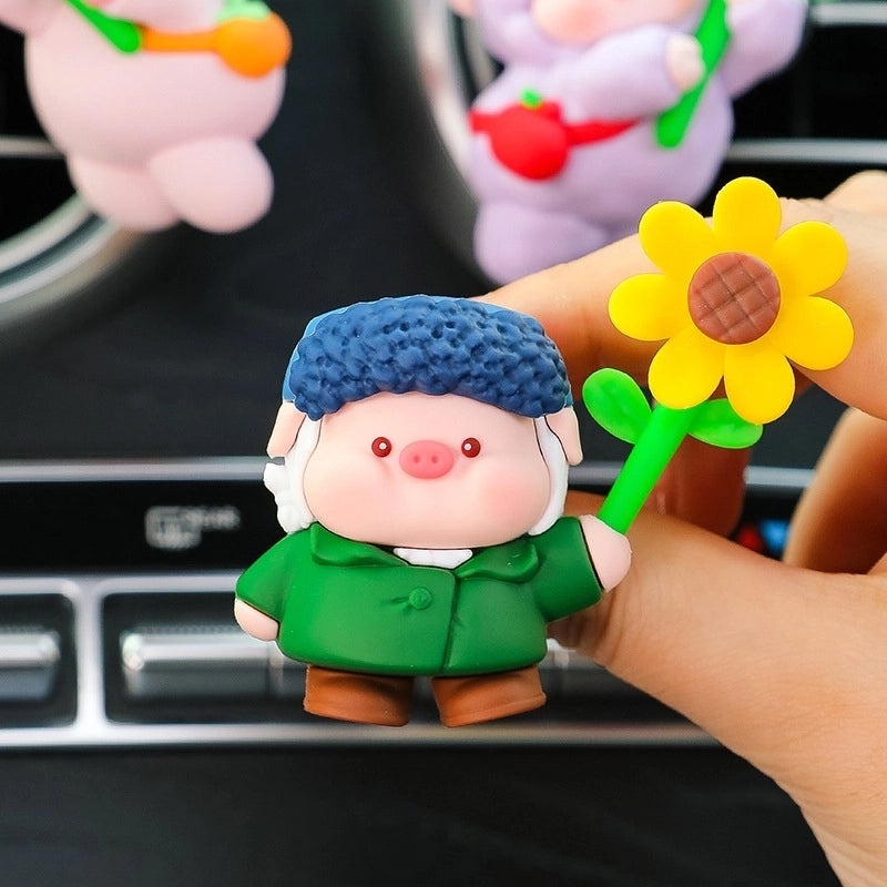 Cartoon Car Air Vent Perfume Diffuser Decorative Floating Animal Car Accessories Summer Trend | Car Accessories