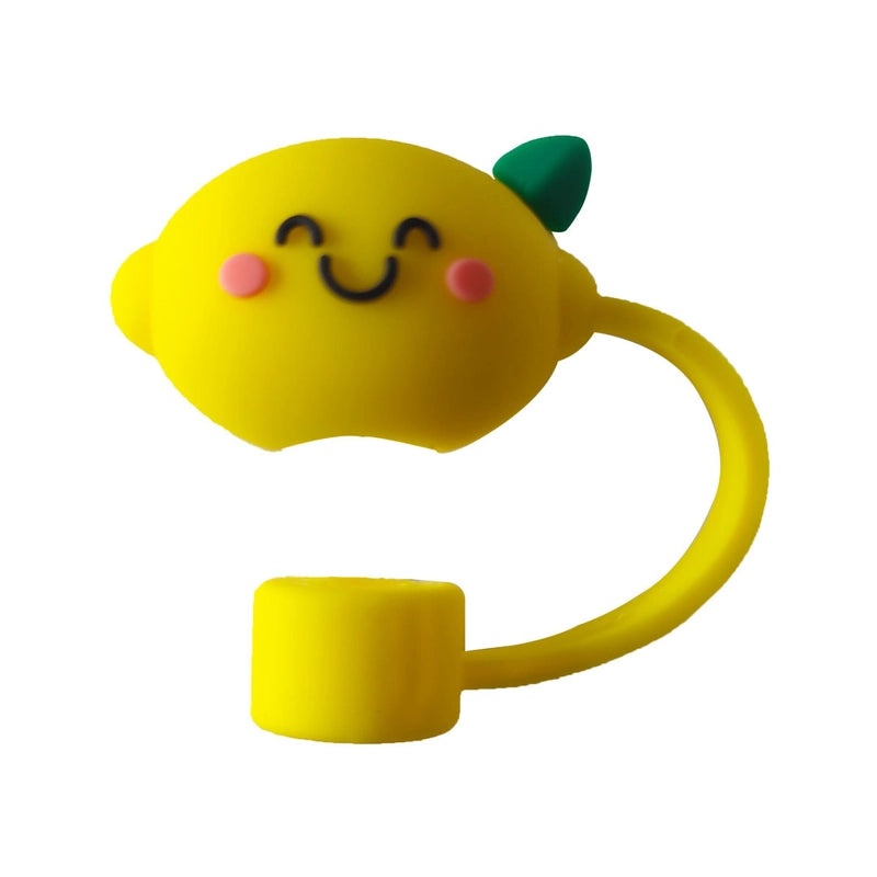 Peach Fruit Silicone Straw Topper Decorative Cap 1pc|Straw Accessories