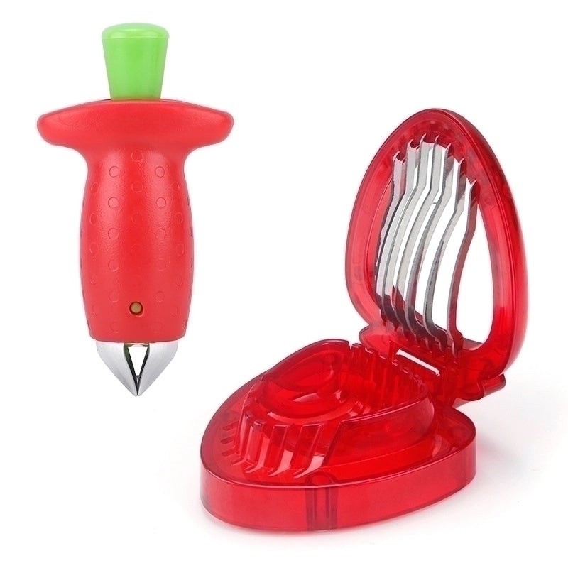 Strawberry Shaped Stainless Steel Fruit Cutter|Kitchen Gadgets & Tools