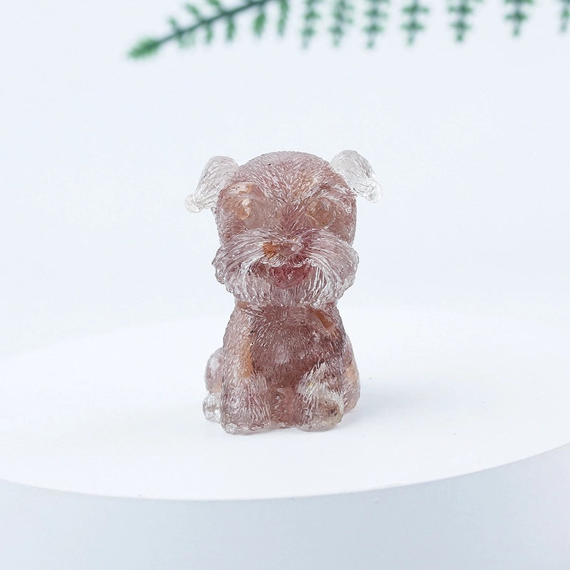 Adorable Dog Shaped Crystal Figurines for Home Decor|Decorative Figurines
