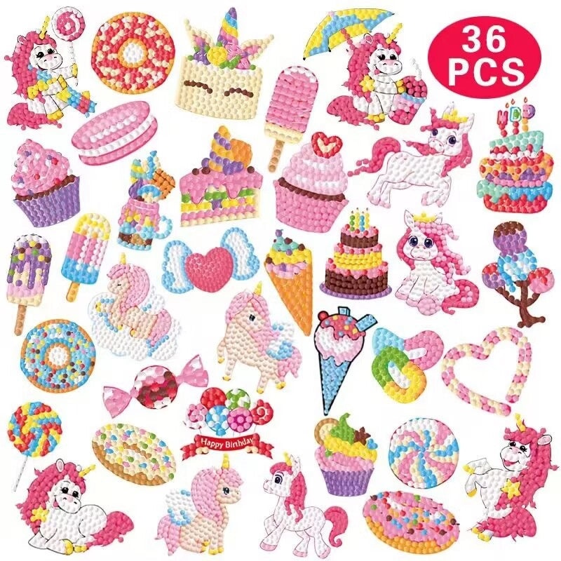 Mermaid DIY Diamond Painting Stickers for Kids | Kids Craft Supplies