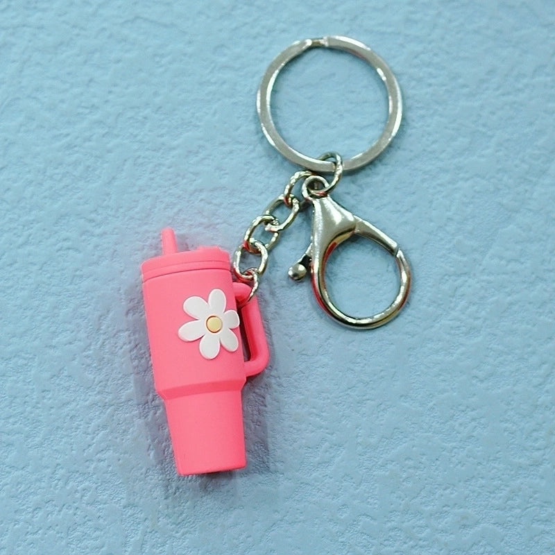 Cartoon Floral Soft Rubber Unisex Cup Charms|Drinkware Accessories