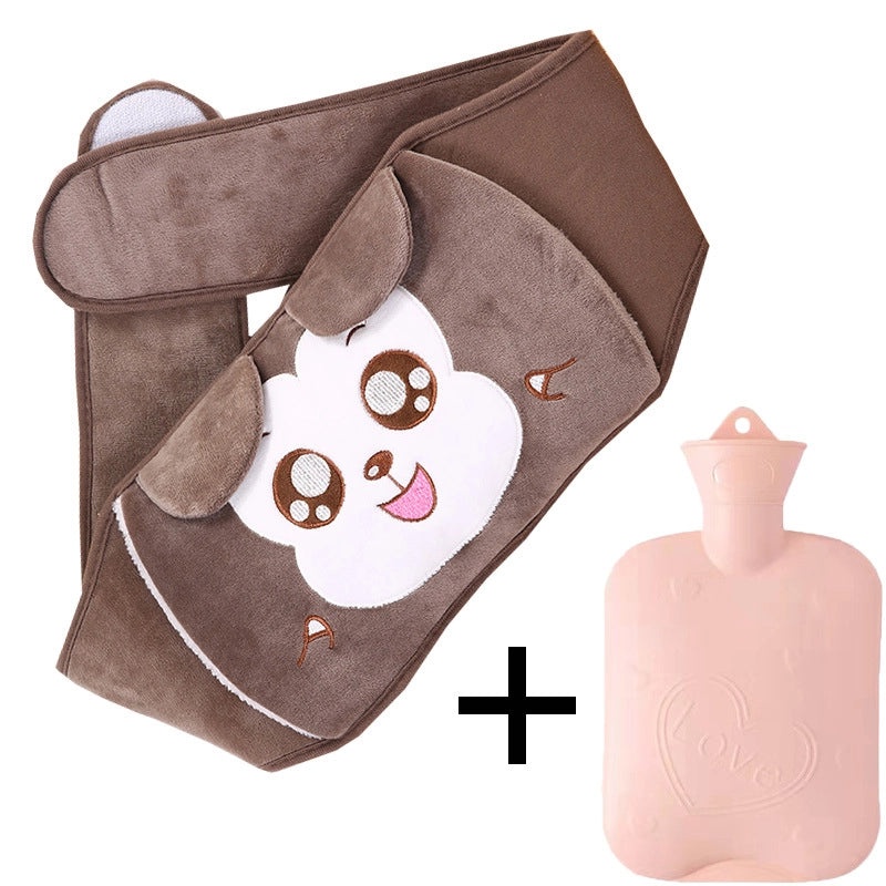 Plush Hot Water Bag with Protective Belt for Waist and Hands Warmth | Home & Personal Care