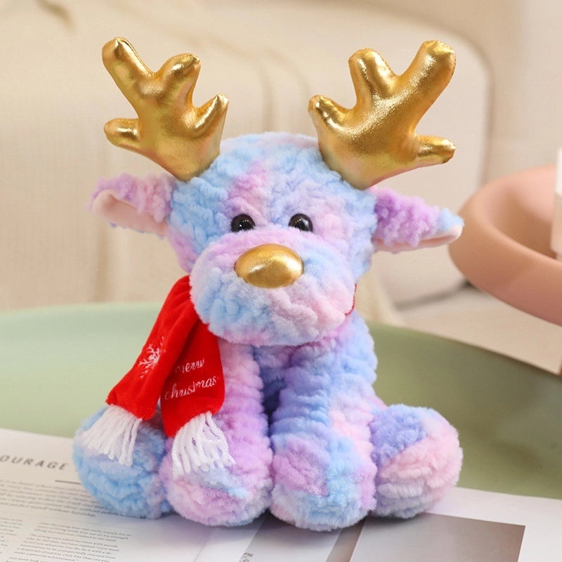 Christmas Elk Plush Toy Soft Cotton Stuffed Animal | Christmas Decor & Plush Toys