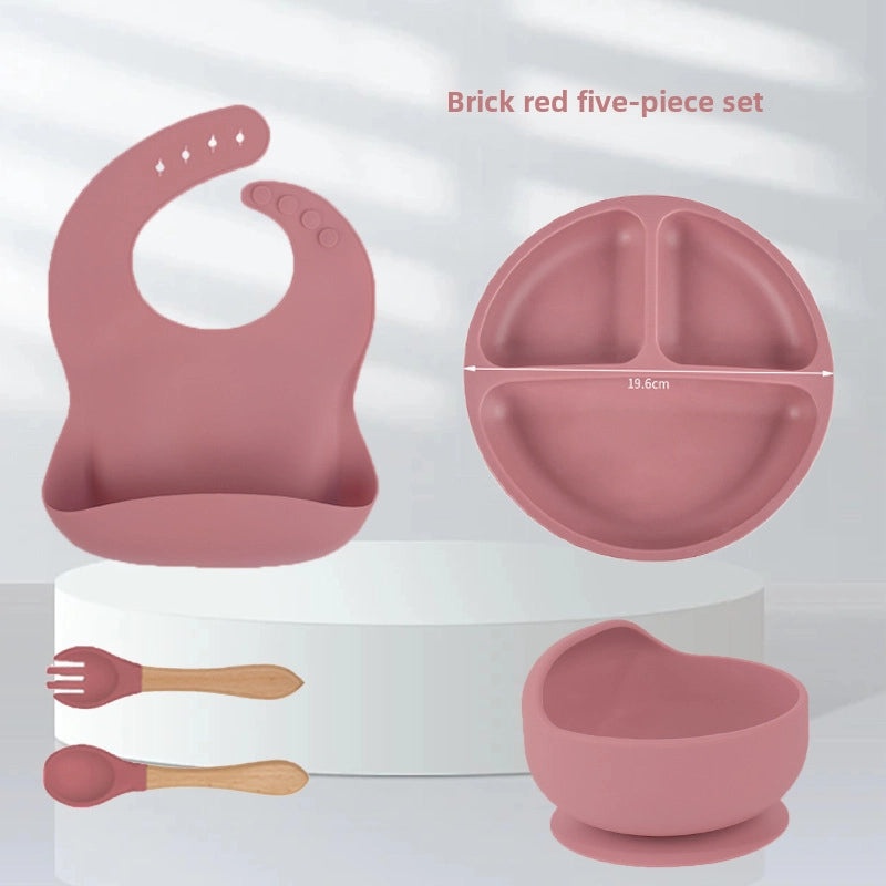 Baby Silicone Tableware Set for Toddlers | Baby Feeding Supplies