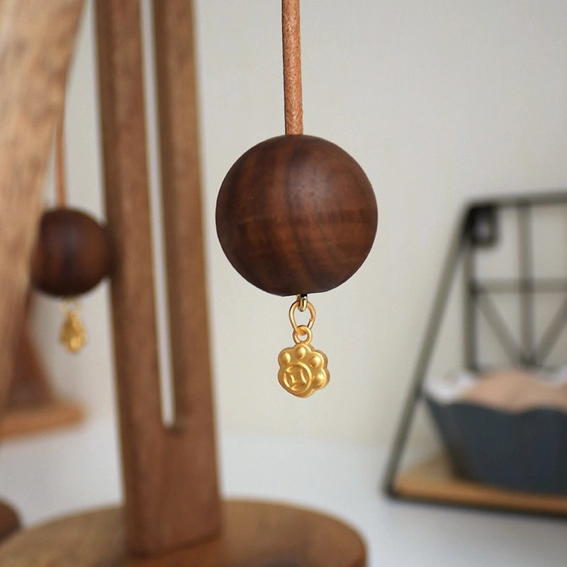 Solid Wood Kitchen Tissue Holder Punch-free Roll Paper Storage Rack Vertical Organizer for Plastic Wrap Fresh-Keeping Bags|Kitchen Storage & Orga