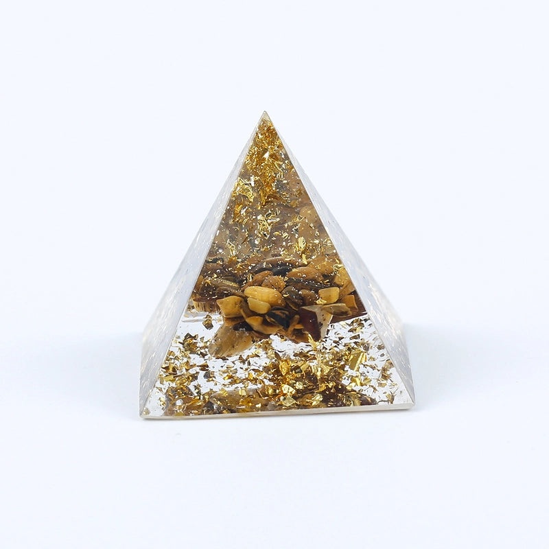 Minimalist Chinoiserie Triangle Resin Crystal Ornament|Home Decor & Decorative Accessories
