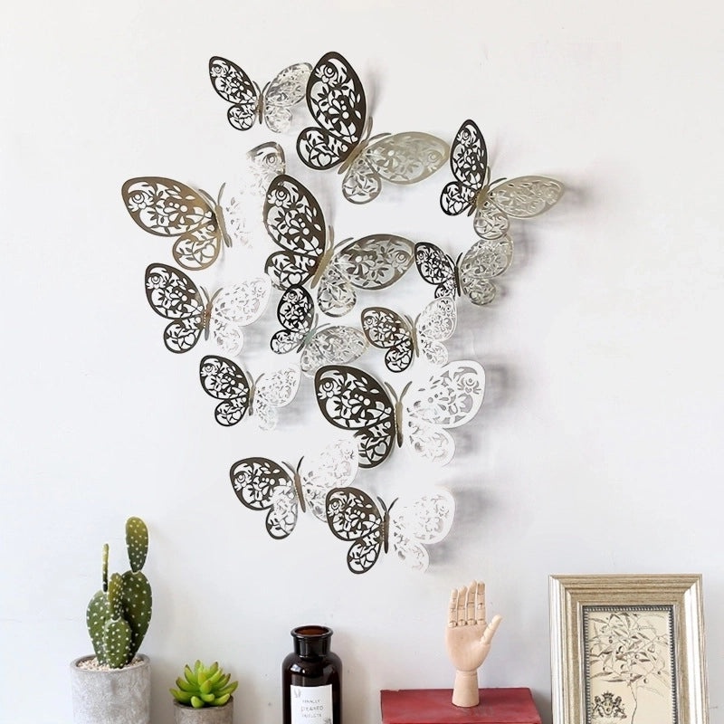 Charming Butterfly Paper Wall Decal Decorative Wall Art for Home Bedroom Living Room|Home Decor Wall Stickers