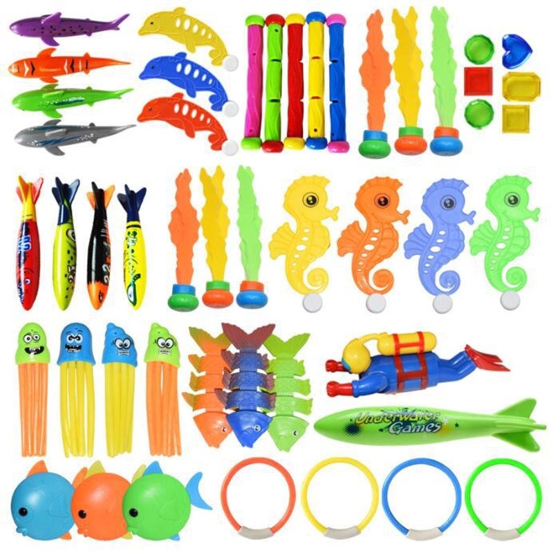 Kids Summer Swimming Pool Dive Toy Set | Outdoor Water Toys
