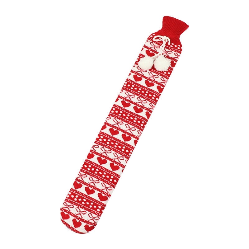 Cartoon Plush Hot Water Bag UK Christmas Hand Warmer Soft Long Water Filling Hot Water Bottle|Home & Living