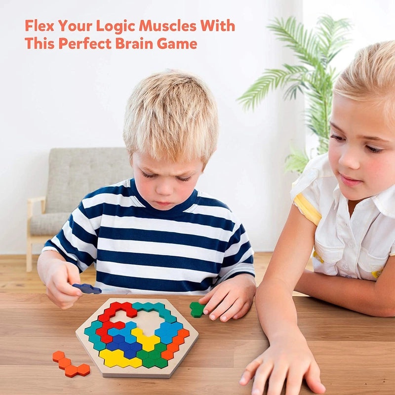 Colorful Wooden Puzzle Toys for Toddlers Ages 3-6 | Educational Toys & Puzzles