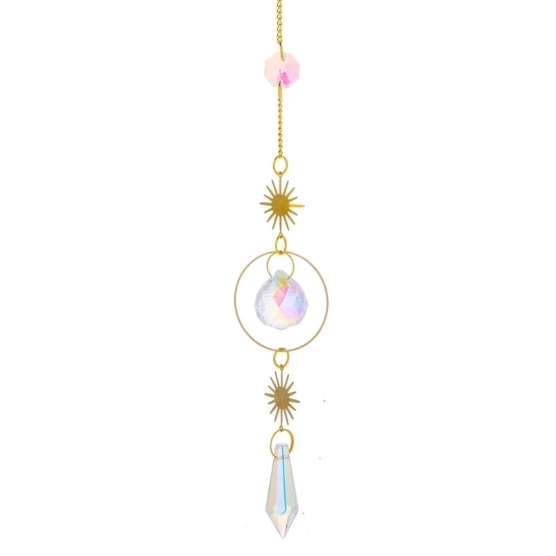 Celestial Sun, Star & Moon Crystal Necklace Pendant | Jewelry & Accessories