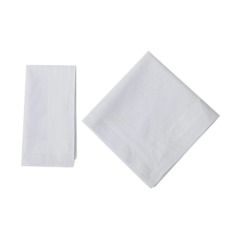 White 40cm Cotton Satin Handkerchief Square DIY Custom Logo Printed Handkerchief | Handkerchiefs & Accessories