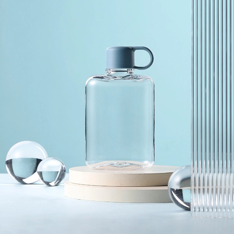 Creative Tritan Flat Portable Cup, Drop-resistant, Pocket-sized Gift | Drinkware & Travel Mugs