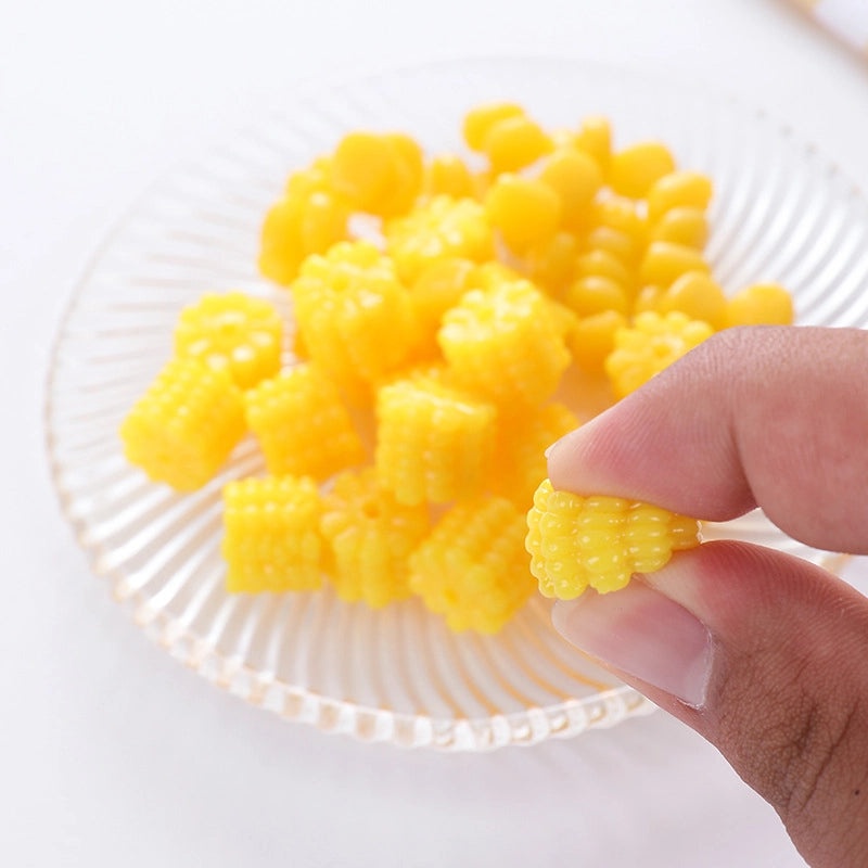 Miniature Grape Simulation Squeeze Toy Soft TPR Decompression Music Ball Yellow Peach Corn|Stress Relief Toys