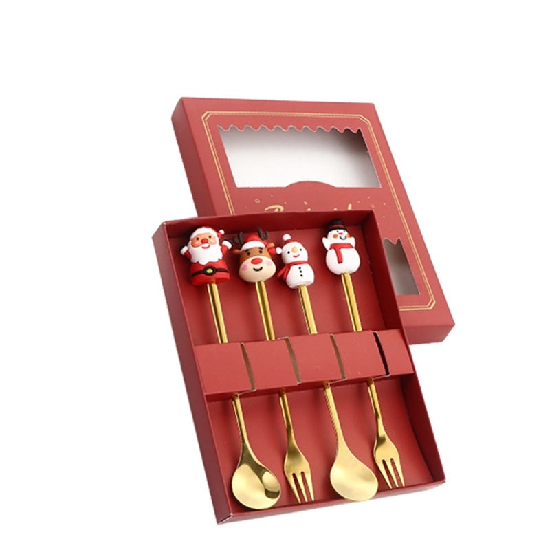 Christmas Casual Vacation Stainless Steel 410 Letter Spoon Set | Kitchen & Dining Utensils