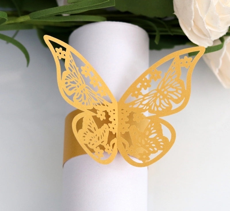 Retro Animal Butterfly Napkin Ring Synthetic Fibre 1 Pc|Home Decor Table Accessories
