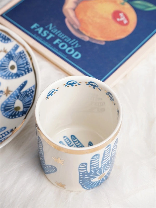 Chinoiserie Porcelain Eye Design Tableware Single Piece|Home & Kitchen Tableware