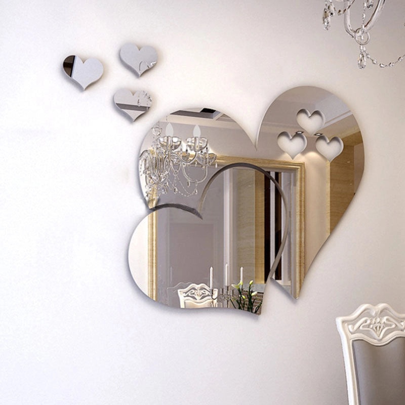 3D Heart-Shaped Wall Decals DIY Cute Stereoscopic Home Art Mural Room Decoration Ws001|Home Decor Wall Stickers