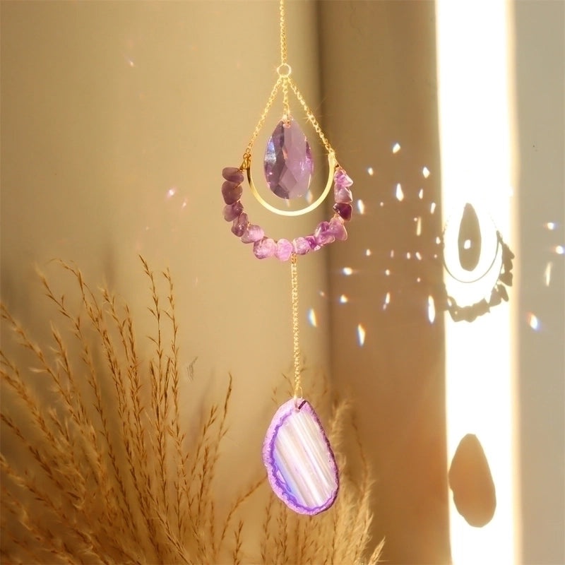 Elegant Oval Crystal Pendant for Home Decor|Home Decor & Accessories