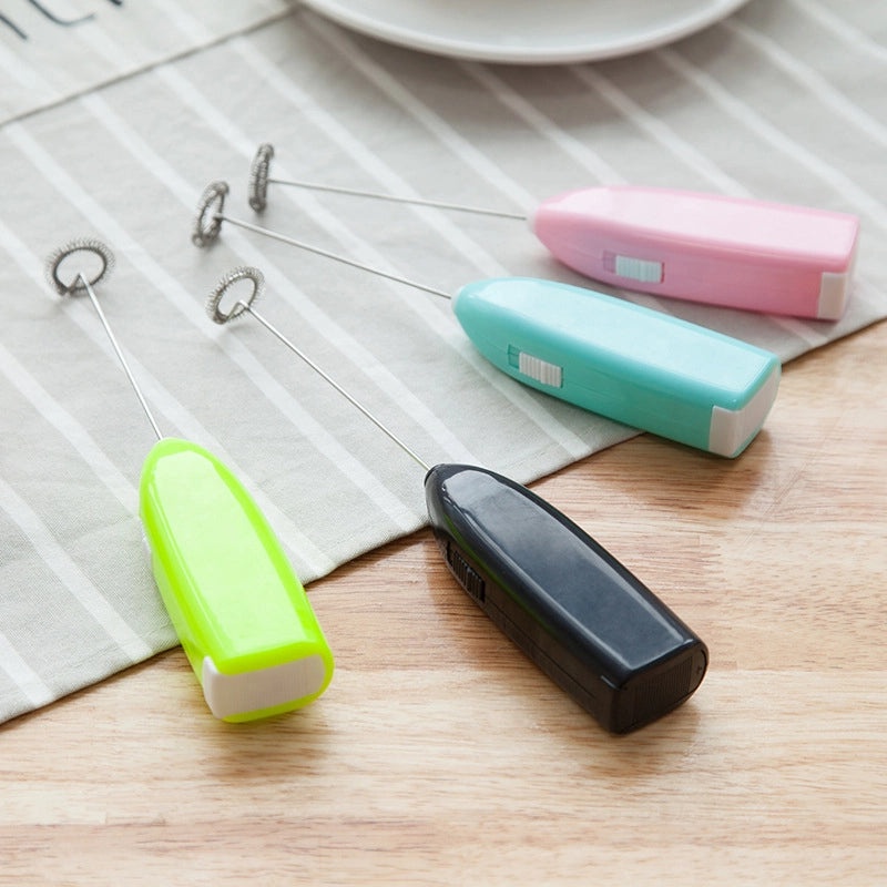 Electric Mini Handheld Stainless Steel Egg Beater for Kitchen Coffee Milk Tea Blending|Kitchen Appliances