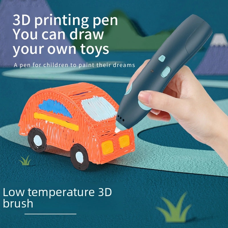 低温无烫伤3D打印笔无线儿童立体涂鸦笔带摇动声|儿童玩具