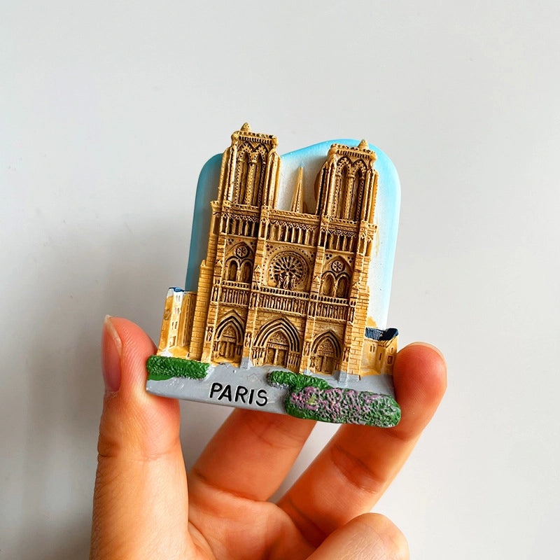 3D Travel Refrigerator Magnet Stickers Europe Cities Souvenirs Creative Tourist Gifts|Home Decor & Magnets