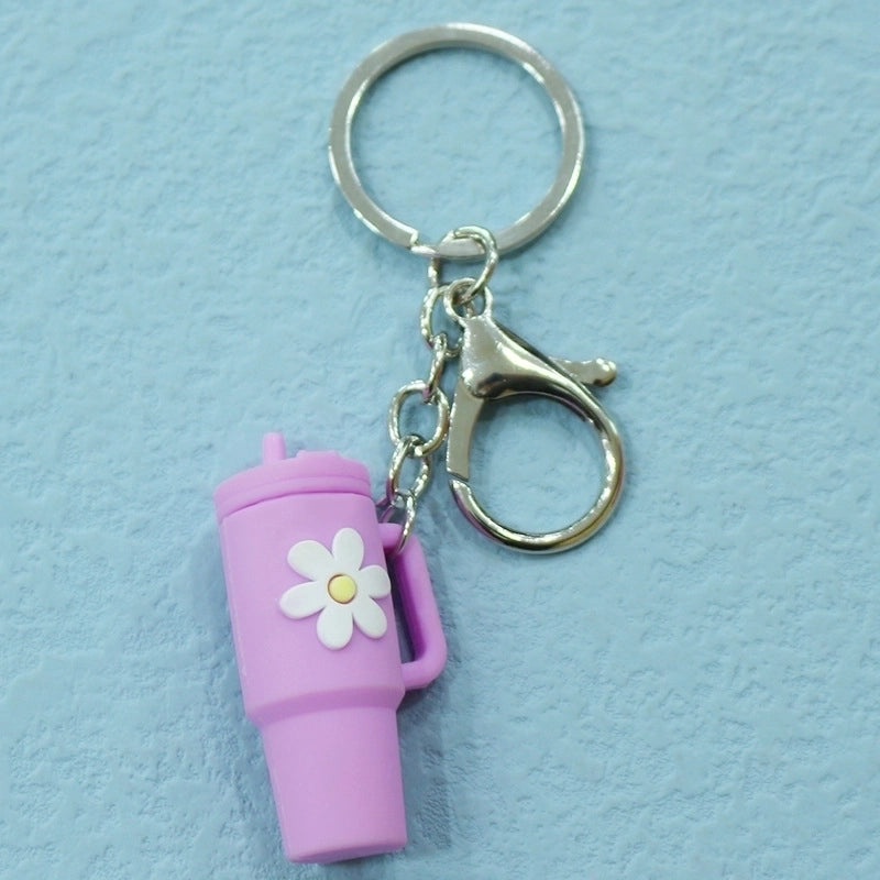 Cartoon Floral Soft Rubber Unisex Cup Charms|Drinkware Accessories