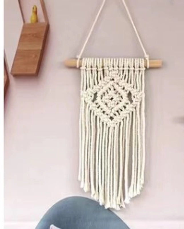 Striped Cotton Tapestry Wall Hanging for Vacation Vibes|Home Decor Wall Art