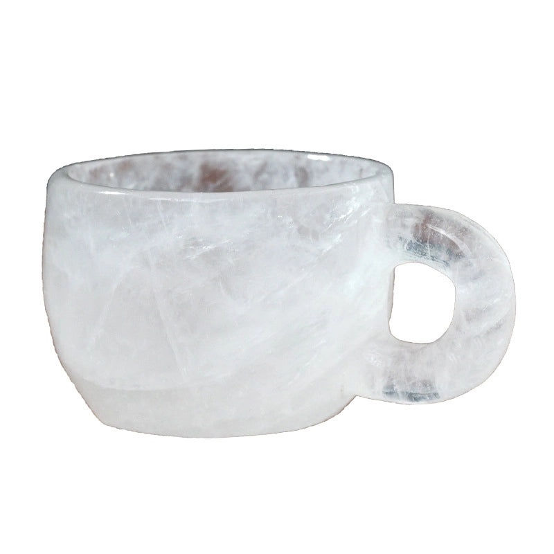 Women's Classic Crystal Teacup For Home Decor Pink White Heart Shaped