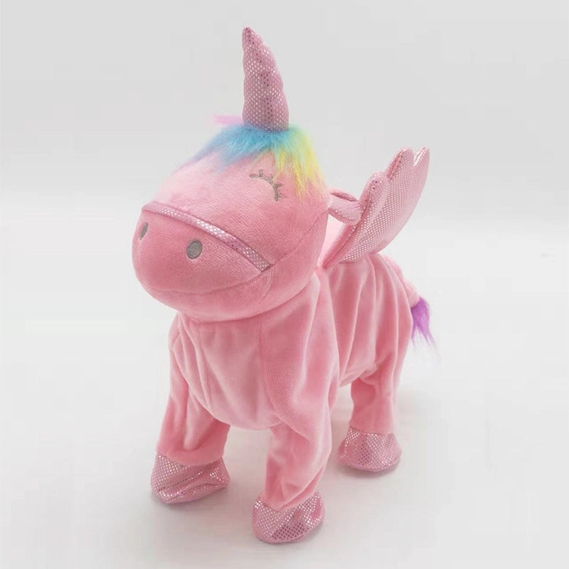 Electric Drawstring Plush Toy with Sequins and Swinging Singing Feature|Plush Toys & Stuffed Animals