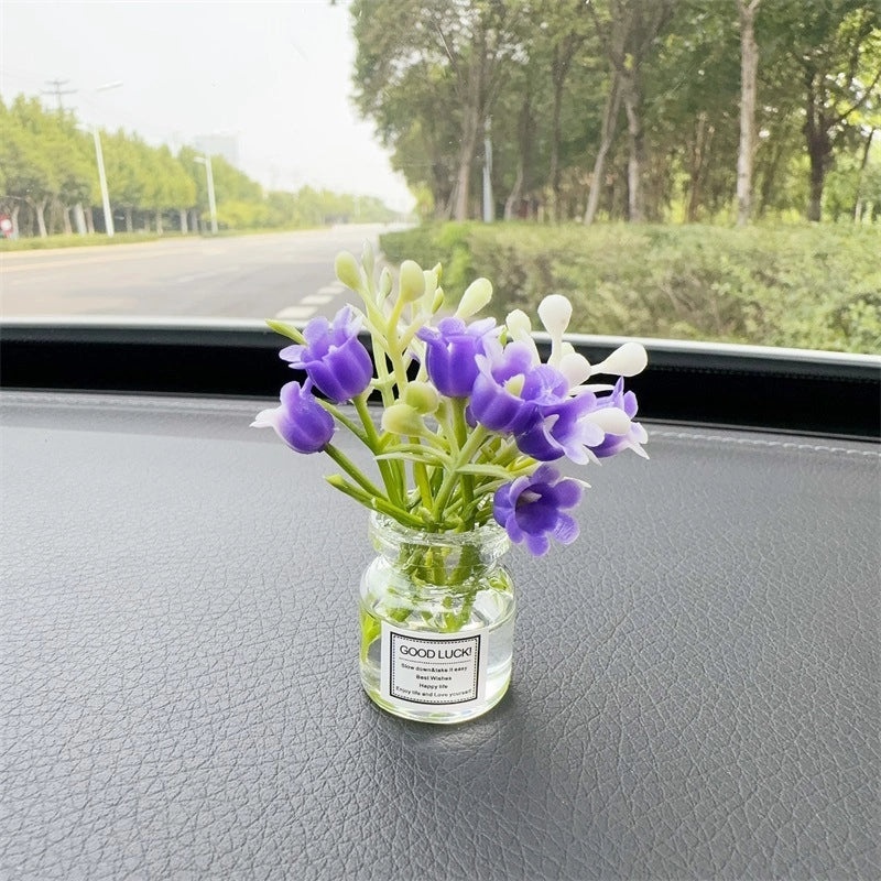 Elegant Minimalist Flower Glass Ornaments for Women|Home Decor Accessories