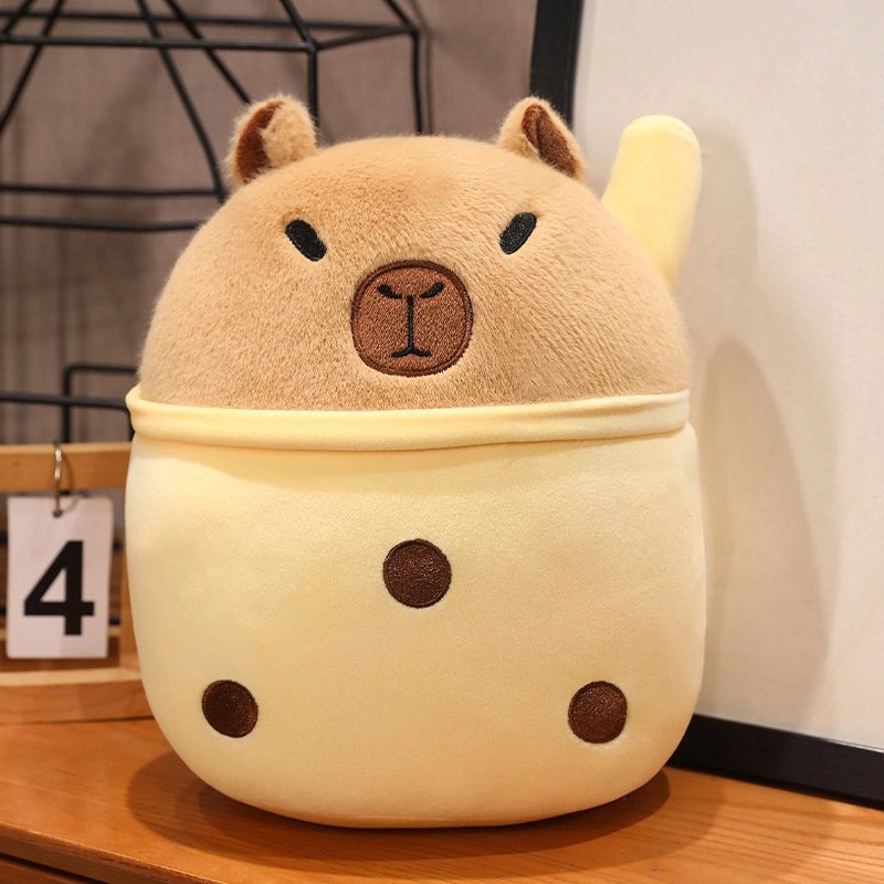 Milk Tea Capybara Plush Doll Soft Rag Doll Kids Birthday Gift|Toys & Games Plush Toys