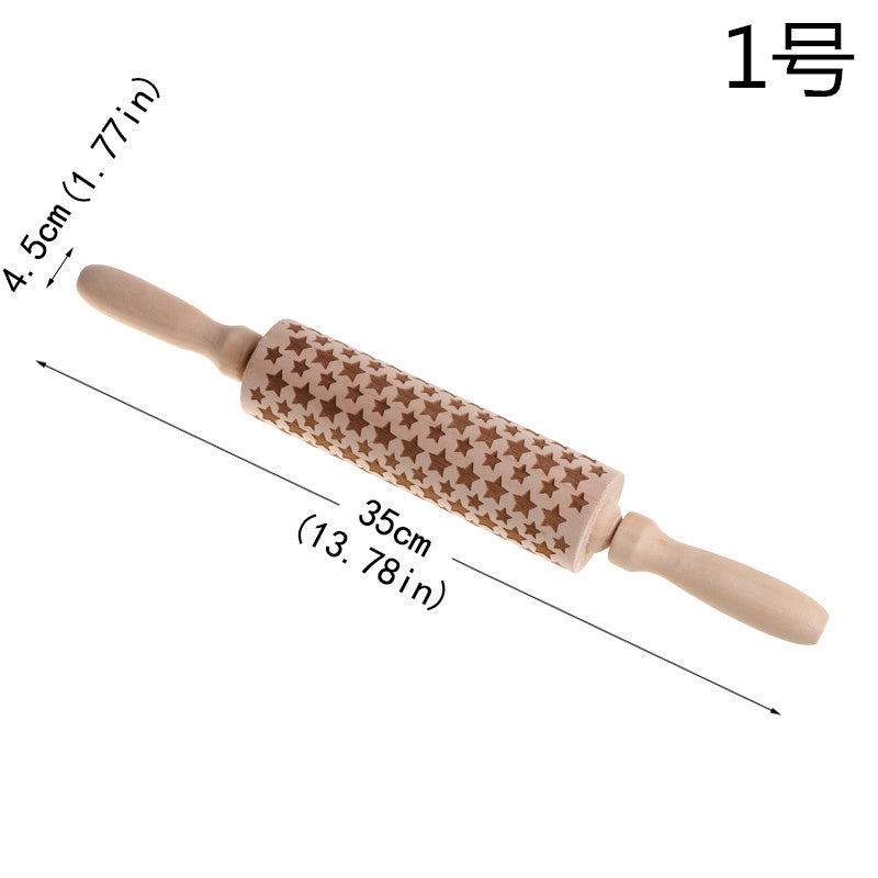 Minimalist Wooden Christmas Tree Pattern Holiday Home Decor Ornament